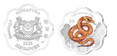 5 dólares (Ano da Serpente)
