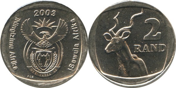 2 rand (iNingizimu África - iSewula África)