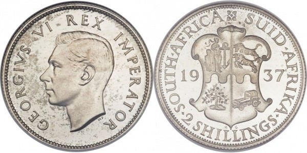 2 shillings (Jorge VI)