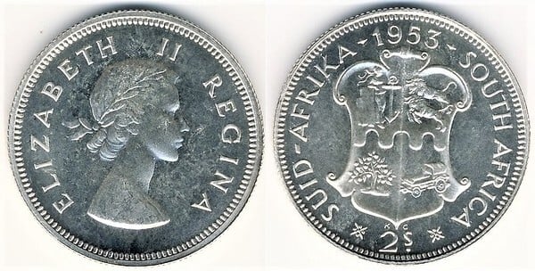 2 shillings (Isabel II)