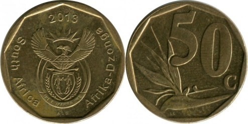 50 cents (África do Sul - Afrika-Dzonga)