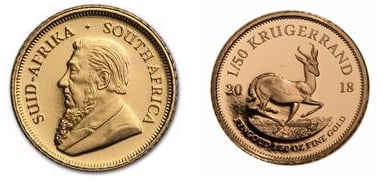 1/50 onças de krugerrand