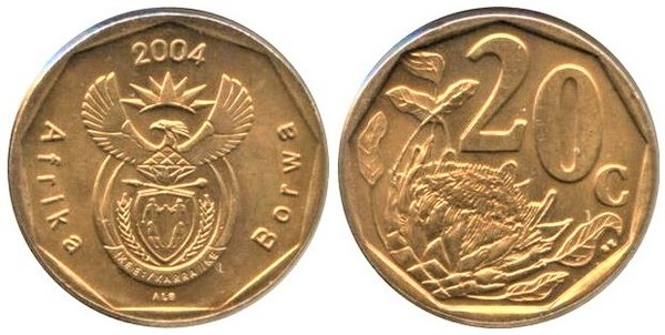 20 cents (África Borwa)