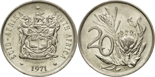 20 cents (SUID-AFRIKA - ÁFRICA DO SUL)