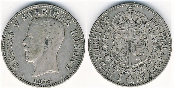 1 krona (Gustaf V)