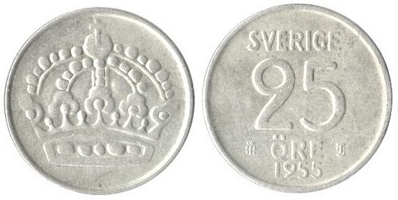 25 öre (Gustaf VI)