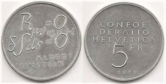 5 francs (Albert Einstein-Fórmula)