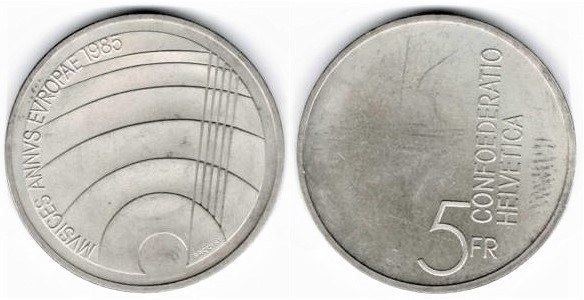 5 francs (Ano Europeu da Música)