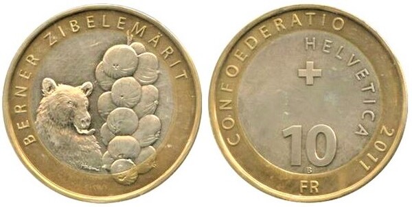 10 francs (Mercado de Cebolas de Berna)