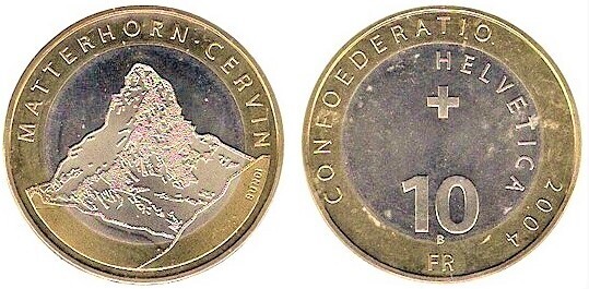 10 francs (Montanha Matterhorn)