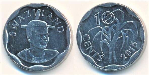 10 cents (Mswati III)