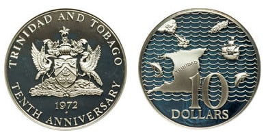 10 dólares (10º Aniversário da Independência)