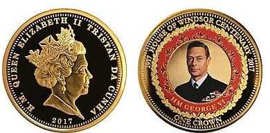 1 coroa (Centenário da Casa de Windsor)