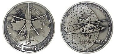 20 liras (helicóptero Gökbey)