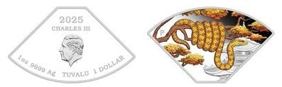 1 dólar (Ano da Serpente: Quadrante 1/4)