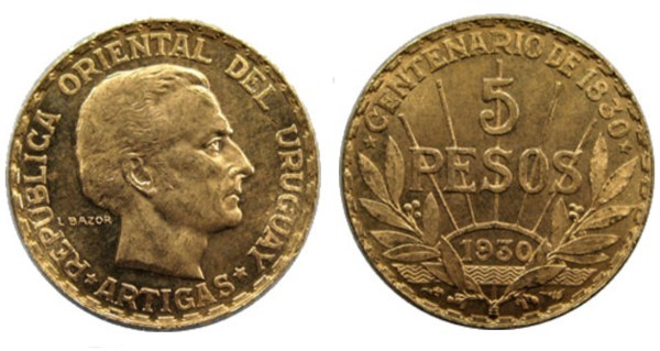 5 pesos (Centenário da Constituição)