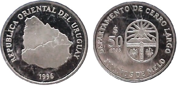 50 pesos (Bicentenário da cidade de Melo)