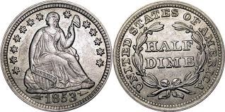 1/2 dime (Liberdade sentada)