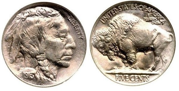 5 cents (Níquel de Búfalo)