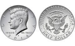 1/2 dollar (Meio dólar Kennedy)