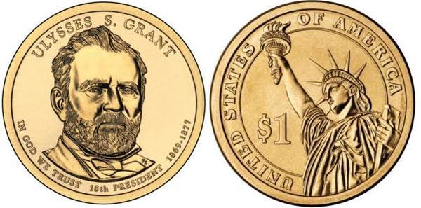 1 dollar (Presidentes dos E.U.A. - Ulysses S. Grant)