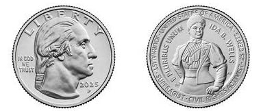 1/4 de dólar (Ida B. Wells)
