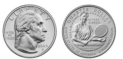 1/4 de dólar (Althea Gibson)