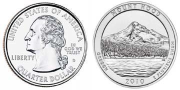 1/4 dollar (America The Beautiful - Parque Nacional Mount Hood, Oregon)