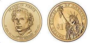 1 dollar (Presidentes dos EUA - Franklin Pierce)