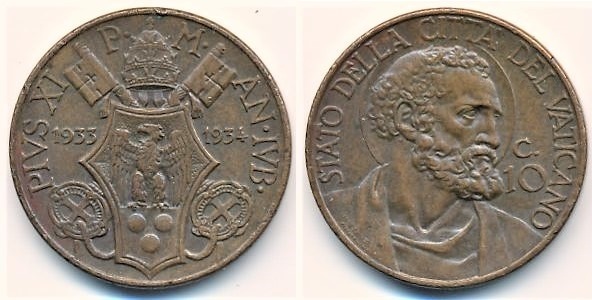 10 centesimi (Jubileu)