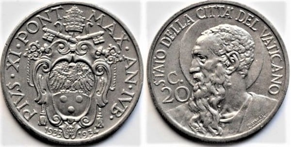 20 centesimi (Jubileu)