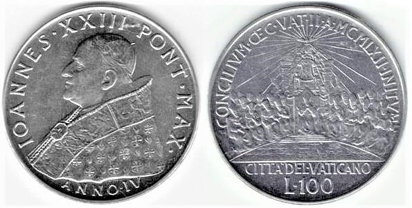 100 lire (Concílio Ecuménico Vaticano II)