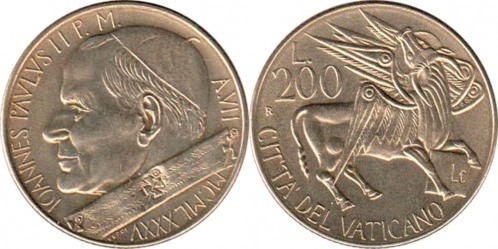 200 liras (Juan Pablo II)