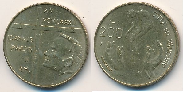 200 liras (João Paulo II)