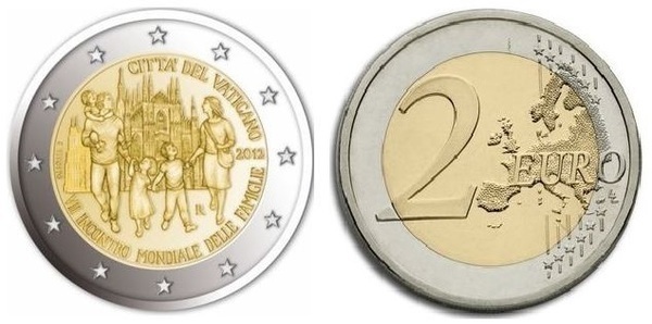 2 euro (VII Encontro Mundial das Famílias)