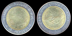 500 liras (João Paulo II)