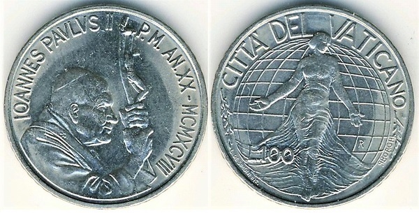 100 lire (João Paulo II)