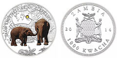 1000 kwacha (Animais em vias de extinção: elefante asiático)