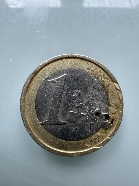 Foto 2 Moeda não identificada: Moneda 1 € hombre vitruvio 2002