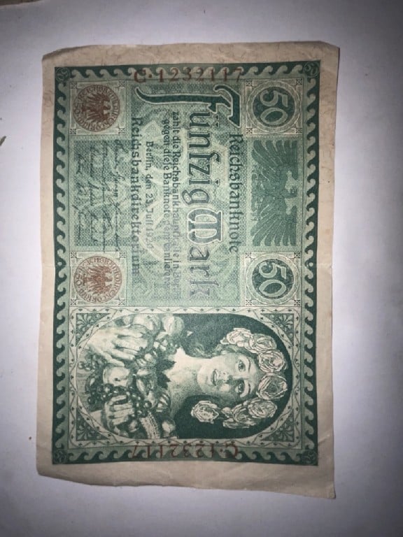 Foto 1 Moeda não identificada: billete alemania