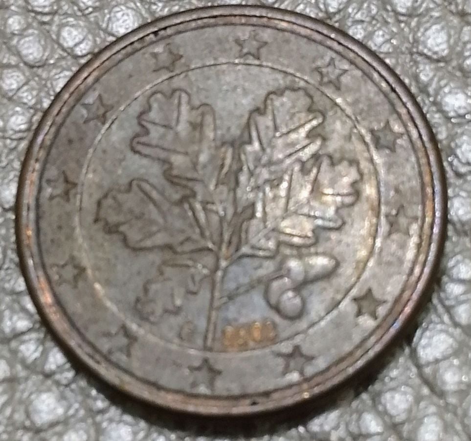 Foto 2 Moeda não identificada: 5 euro cents de Alemania año 2002