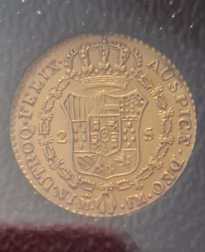 Foto 2 Moeda não identificada: 2 escudos carlos IIII 1800