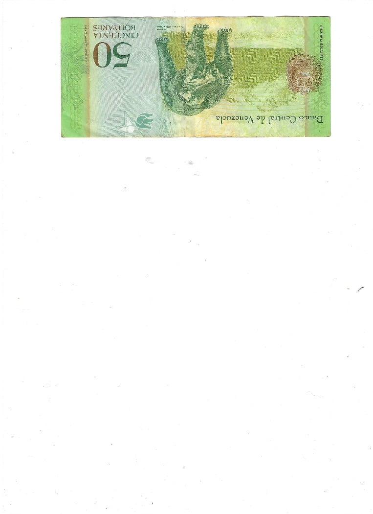Foto 2 Moeda não identificada: 50 bolivares cuanto seria su valoracion?